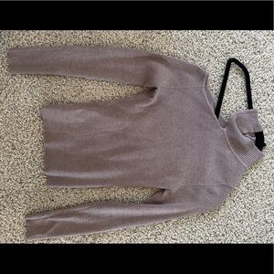 ASTR asymmetrical ribbed sweater with cutout